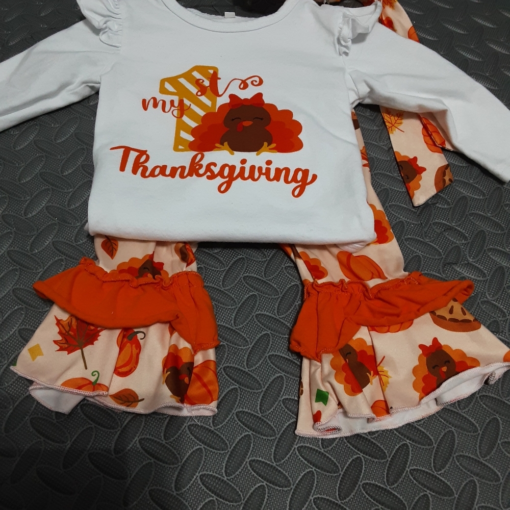 Infant girl 1st Thanksgiving Outfit